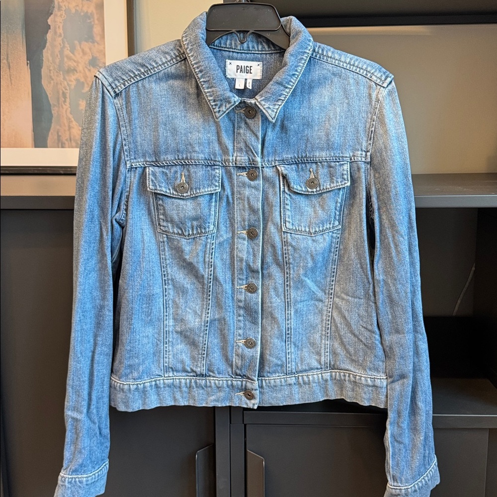 PAIGE Women's Classic Blue Jean Jacket